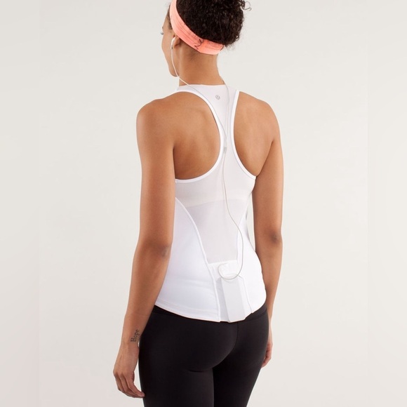 Lululemon Cardio Kick Tank White Size 12 - Picture 3 of 11